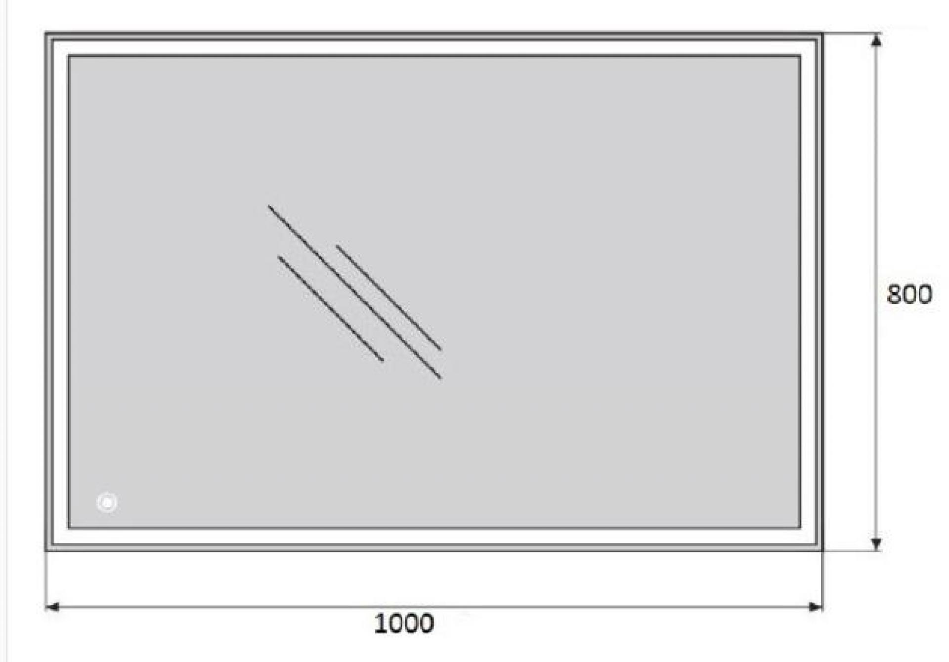 Зеркало BelBagno SPC-GRT-1000-800-LED-TCH