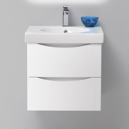 Тумба с раковиной BelBagno Fly 50 bianco lucido