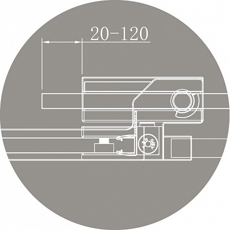 Душевой уголок Cezares SLIDER-AH-1-90/100-80-C-Cr