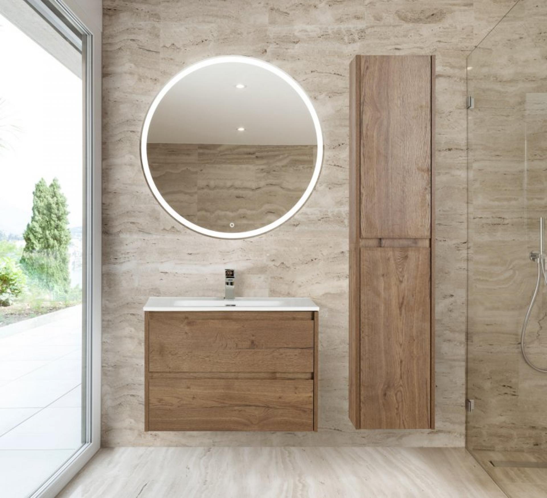 Шкаф-пенал BelBagno KRAFT-1600-2A-SC-RNN-R rovere nebrasca nature