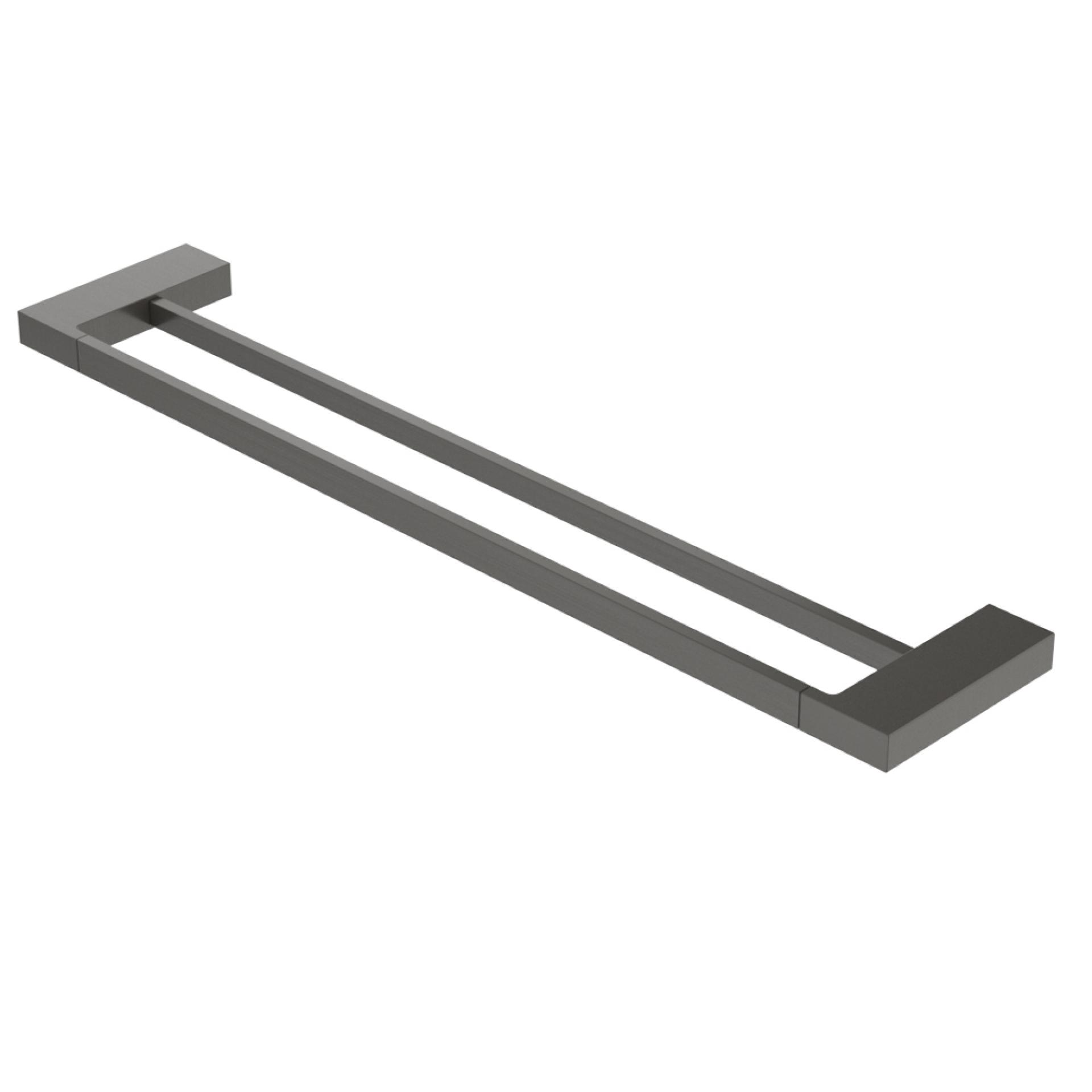 Полотенцедержатель двойной Cezares Slider SLIDER-THD-60-GM оружейная сталь