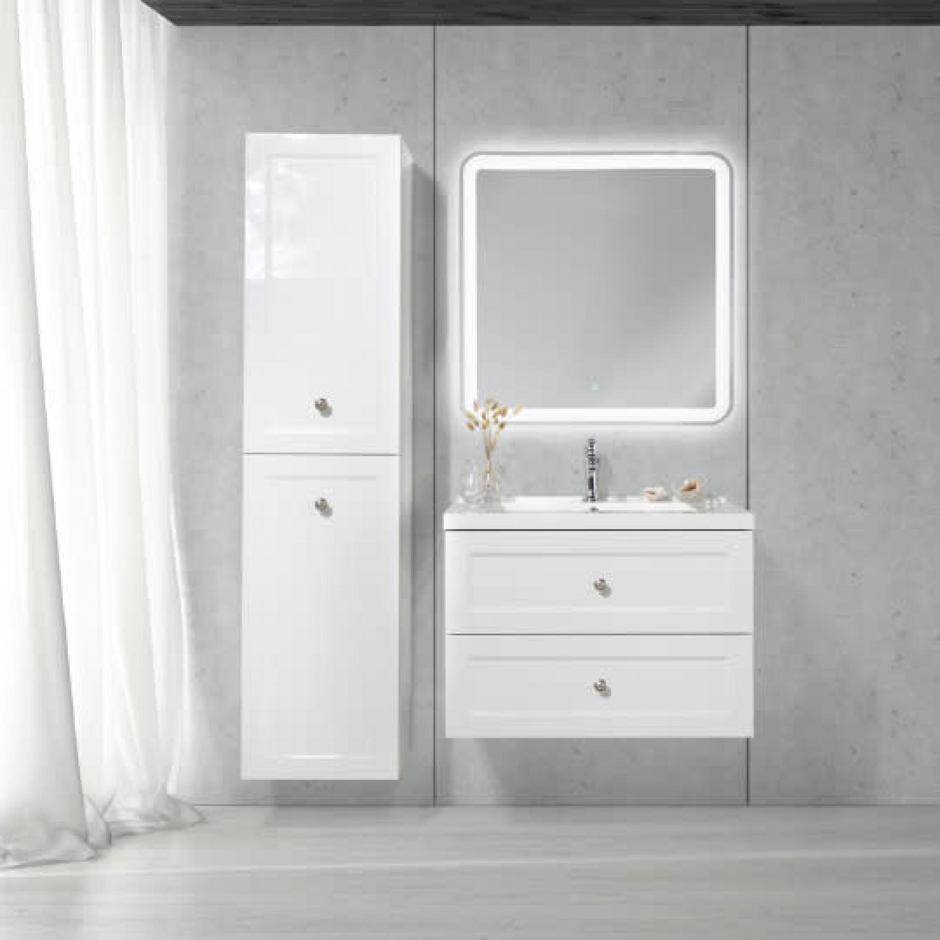 Тумба для комплекта BelBagno DUBLIN-750-2C-SO-BL bianco lucido