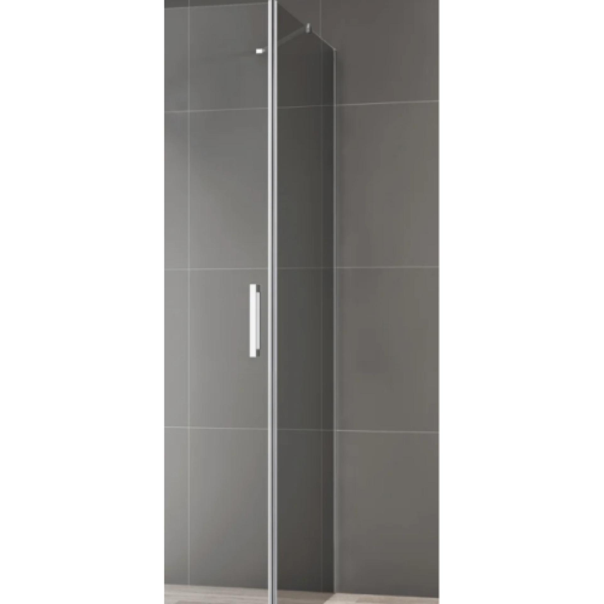 Перегородка душевая Cezares Bellagio 80 BELLAGIO-80-GL-FIX-C стекло прозрачное