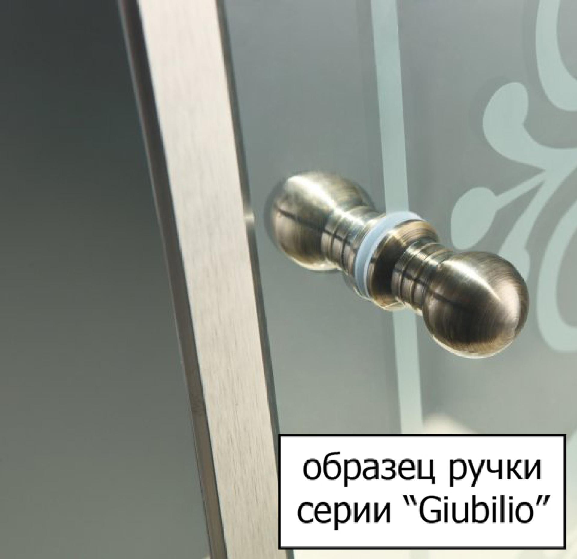 Душевой уголок Cezares Giubileo-A2-90 матовое стекло с узором бронза