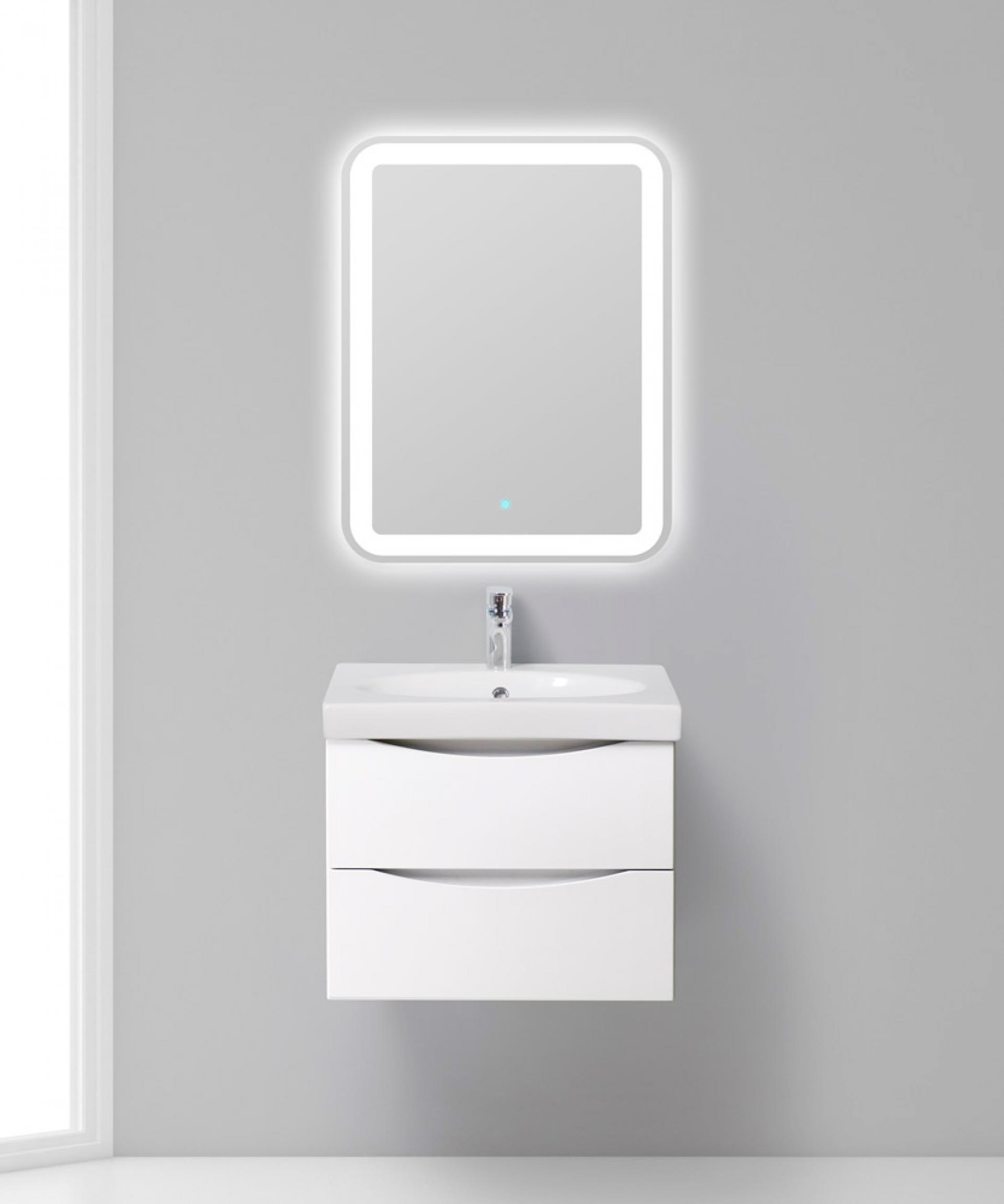 Тумба с раковиной BelBagno Fly 60 bianco lucido