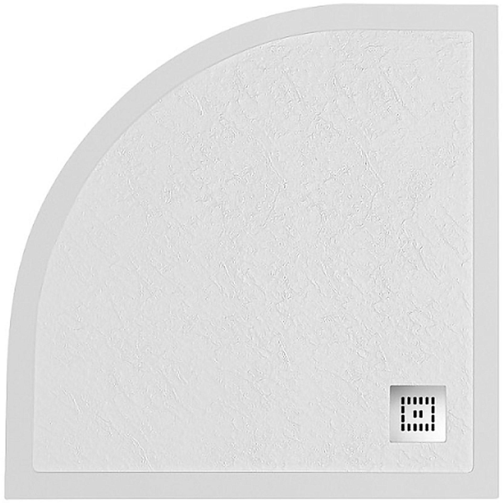 Душевой поддон из искусственного камня BelBagno TRAY-MR-UNO-R-90-550-35-W-CR 90x90, белый
