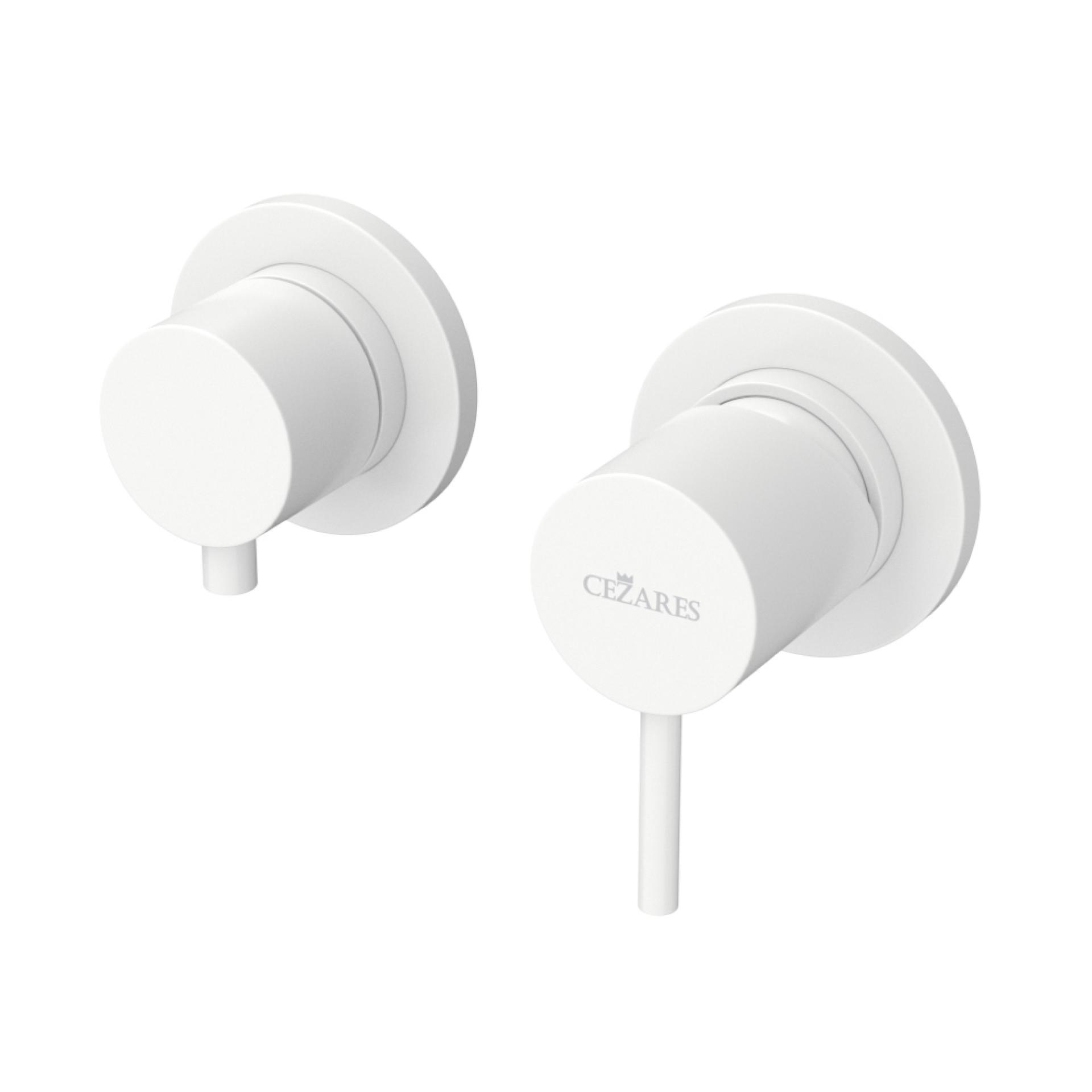 Смеситель для душа Cezares Leaf LEAF-VDIM3-L-BIO белый матовый