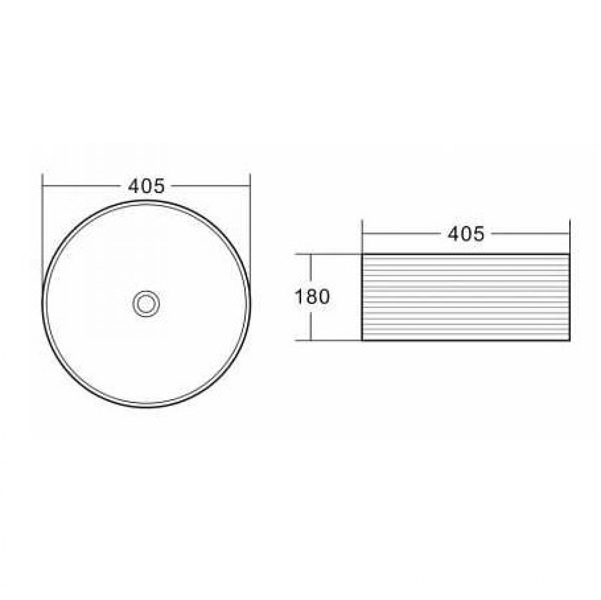 Раковина накладная 40 см Belbagno BB1406