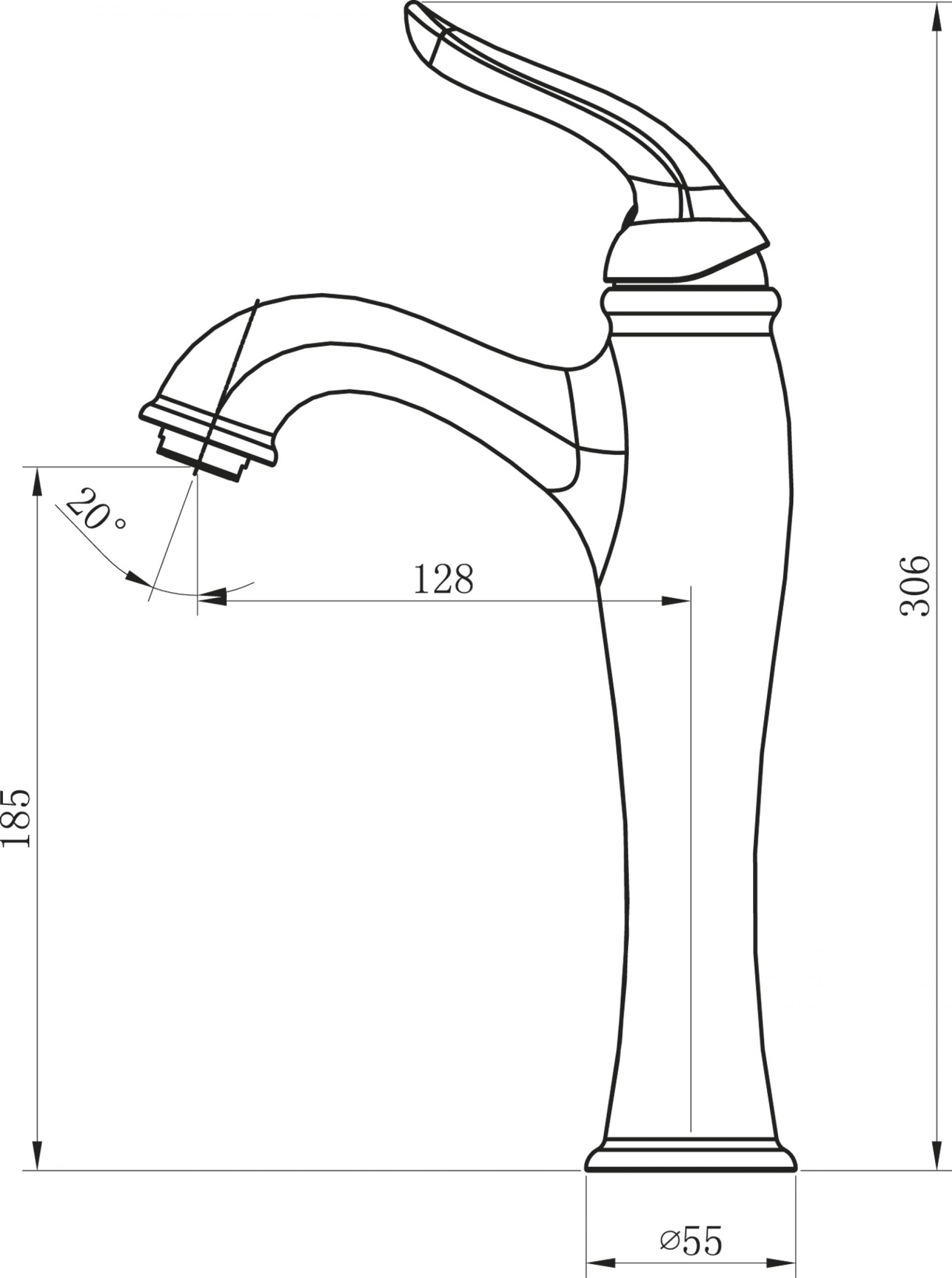 Смеситель BelBagno Tiffani TIF LMC CRM для раковины