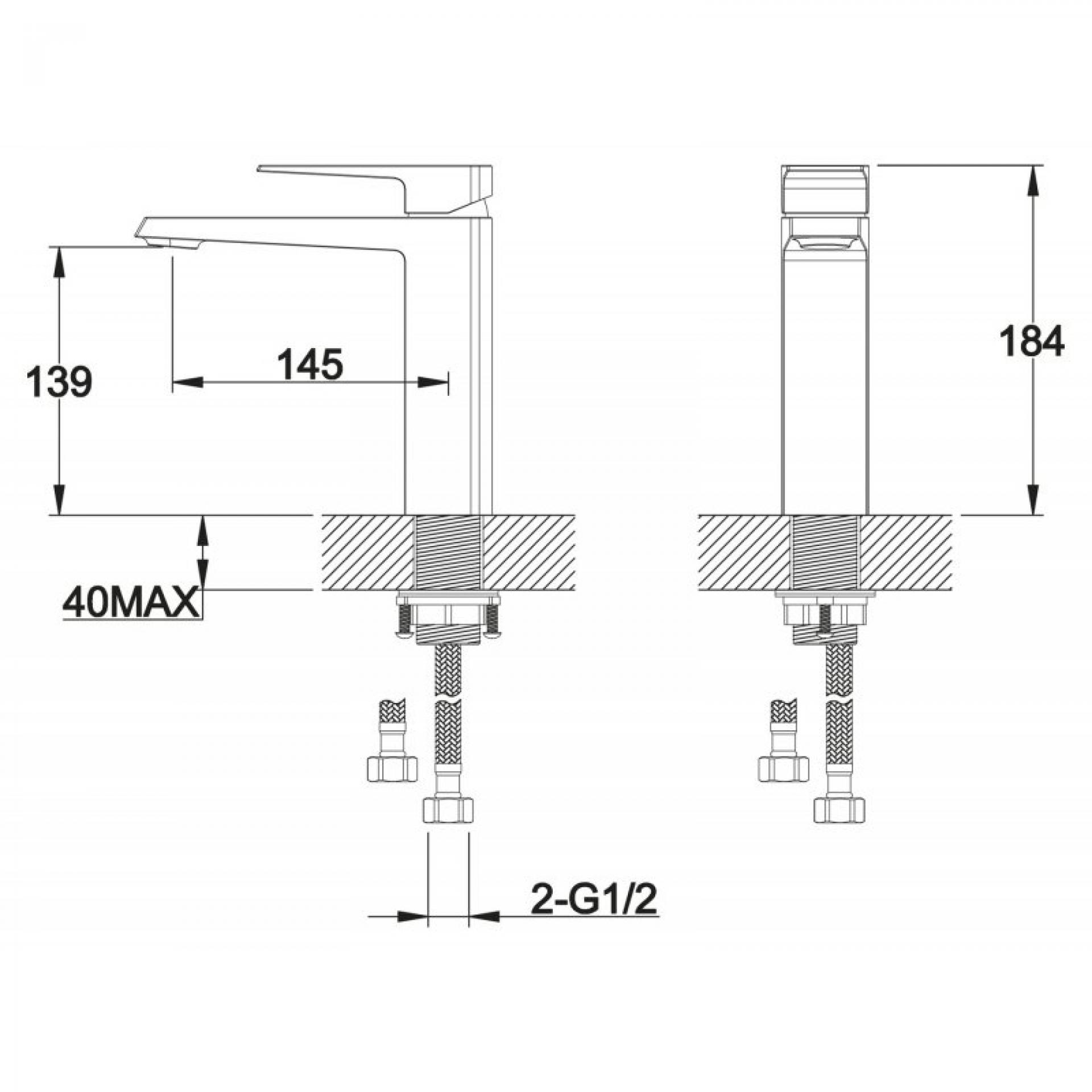 Смеситель для раковины BelBagno Arlie ARL-LVMA-CRM, хром