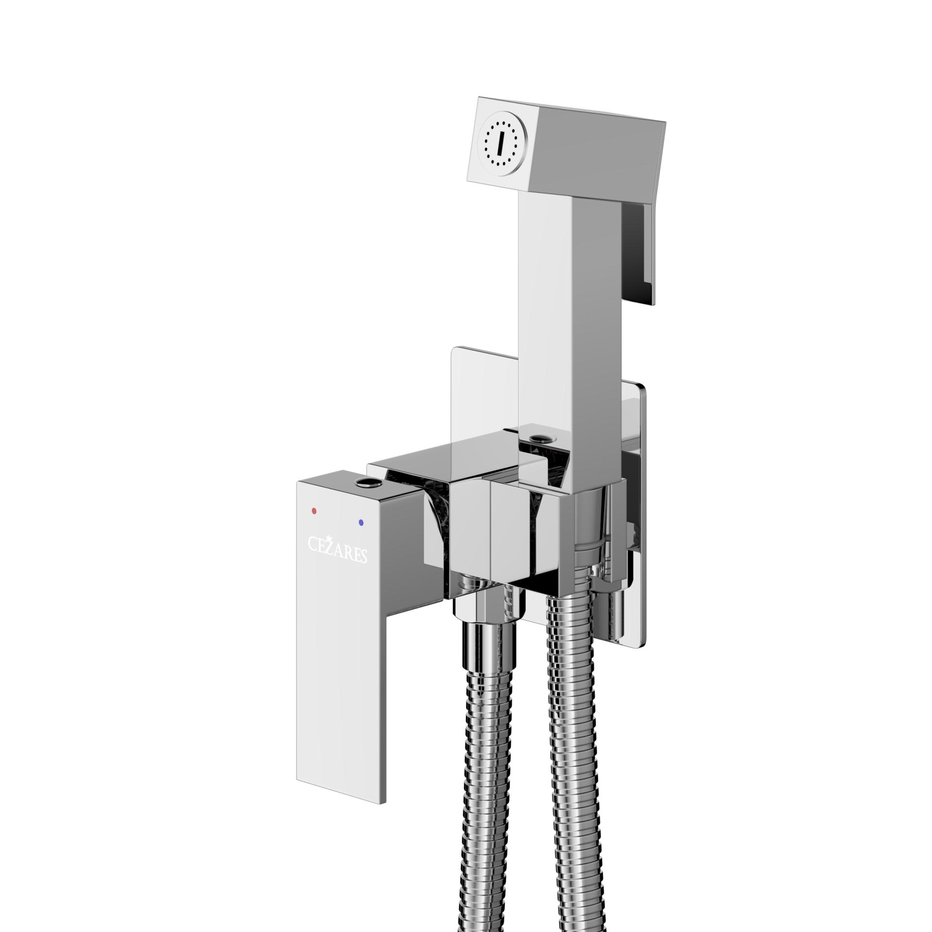 Гигиенический душ Cezares Slider SLIDER-DIF-01 со смесителем, хром