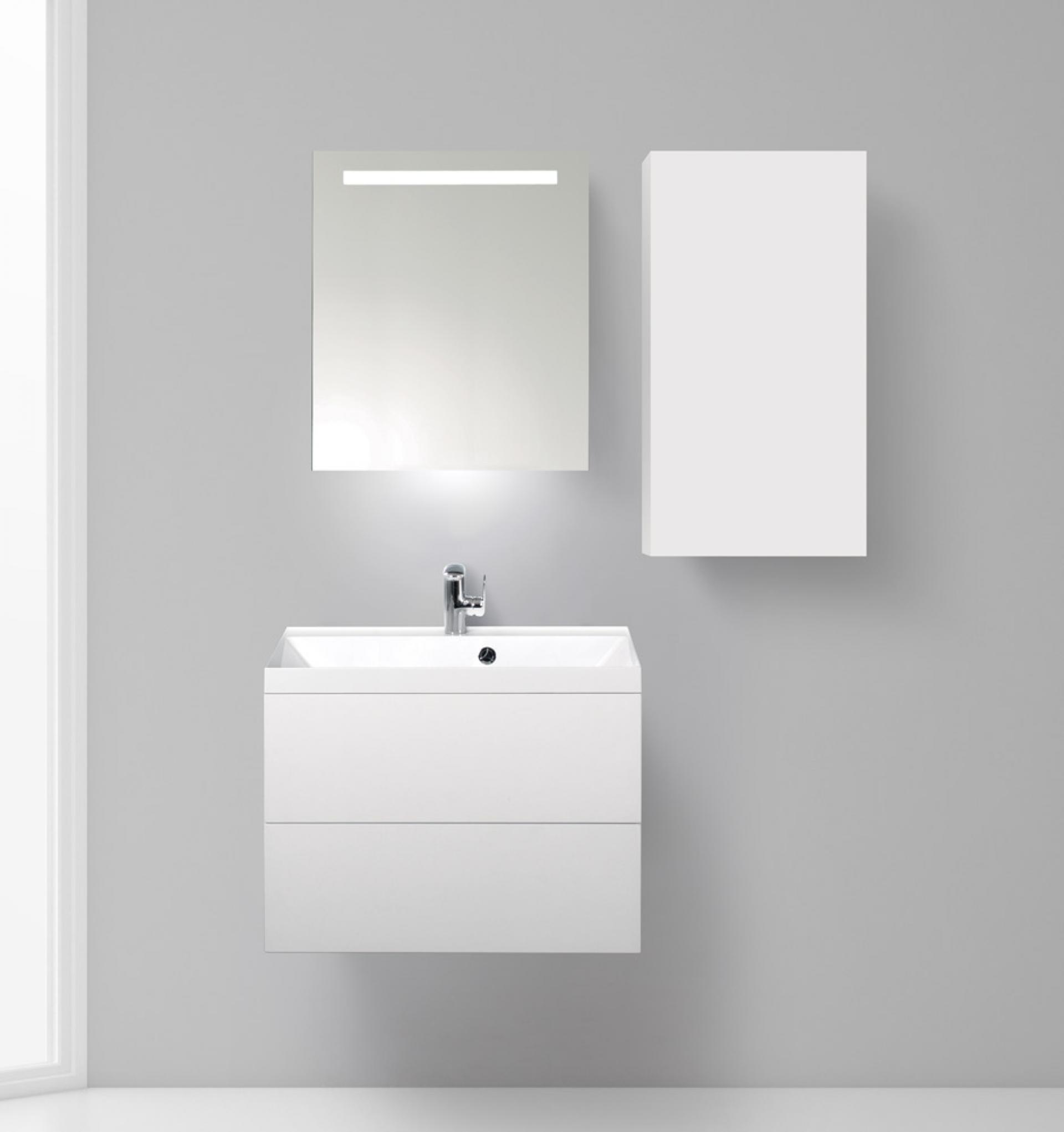 Шкаф BelBagno REGINA-750-1A-SC-BO-P-BLUM-R bianco opaco