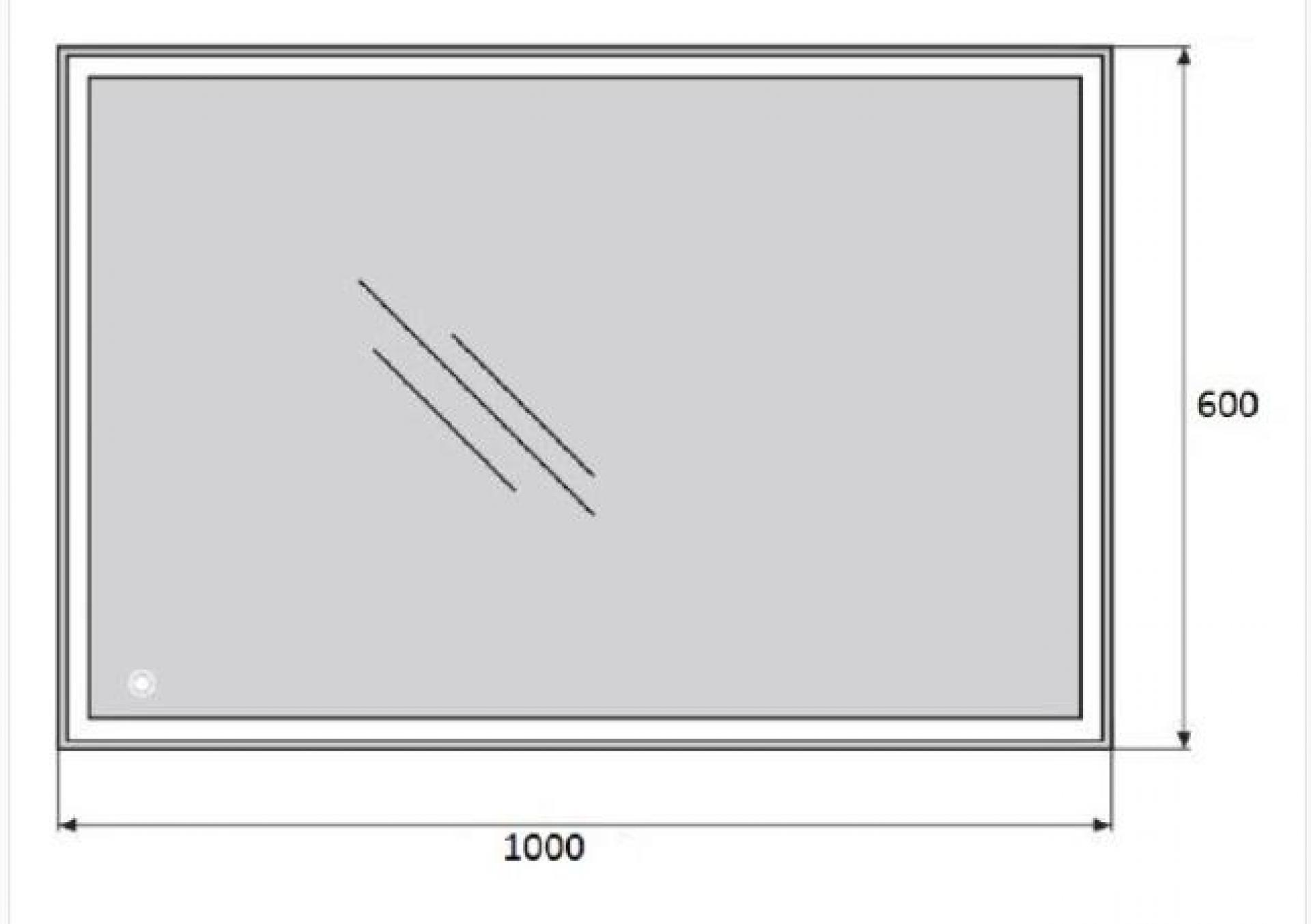 Зеркало BelBagno SPC-GRT-1000-600-LED-TCH