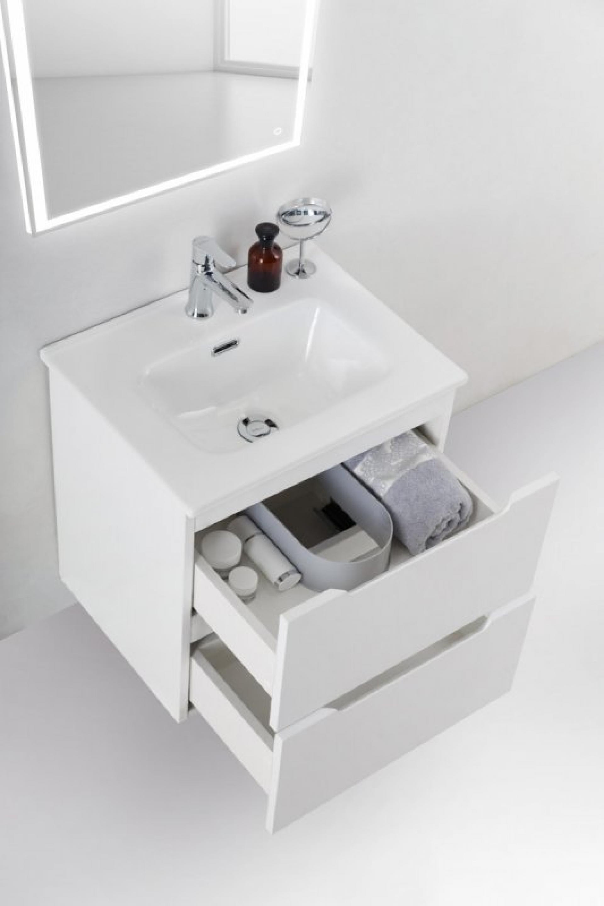 Тумба для комплекта BelBagno ETNA39-500/390-2C-SO-BL-P bianco lucido