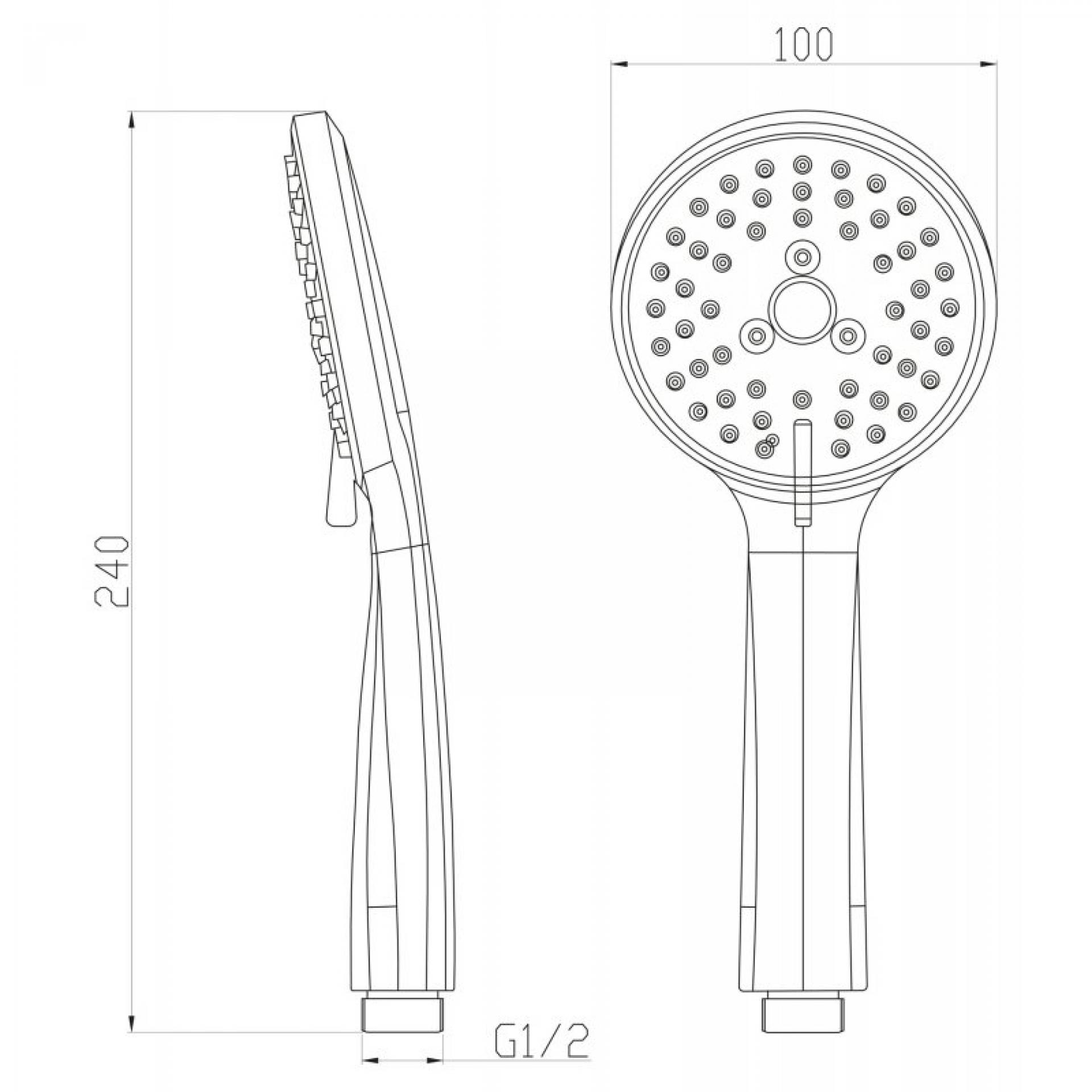 Ручной душ BelBagno Nova BB-D1C4