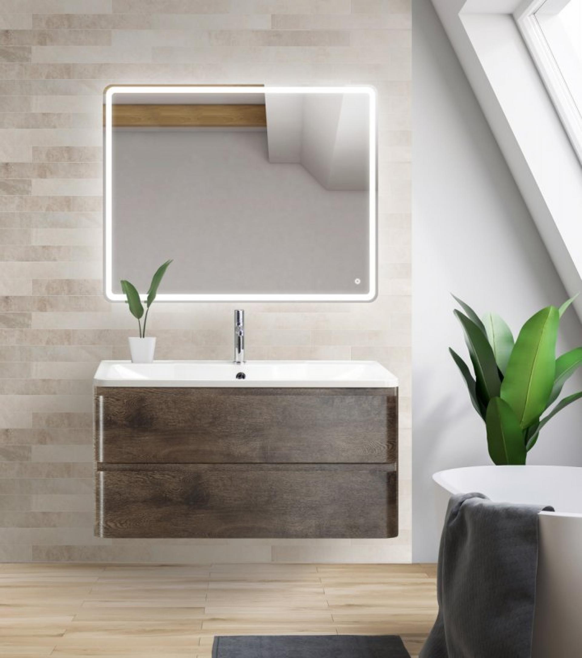 Тумба для комплекта BelBagno ALBANO-1000-2C-SO-RNG robere nature grigio