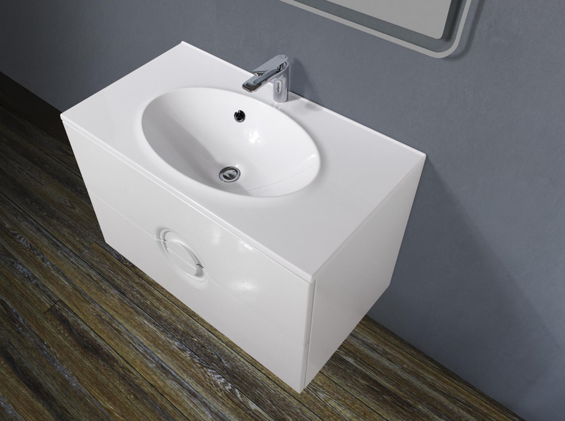 Тумба для комплекта BelBagno ONDA-750-2C-SO-BL bianco lucido