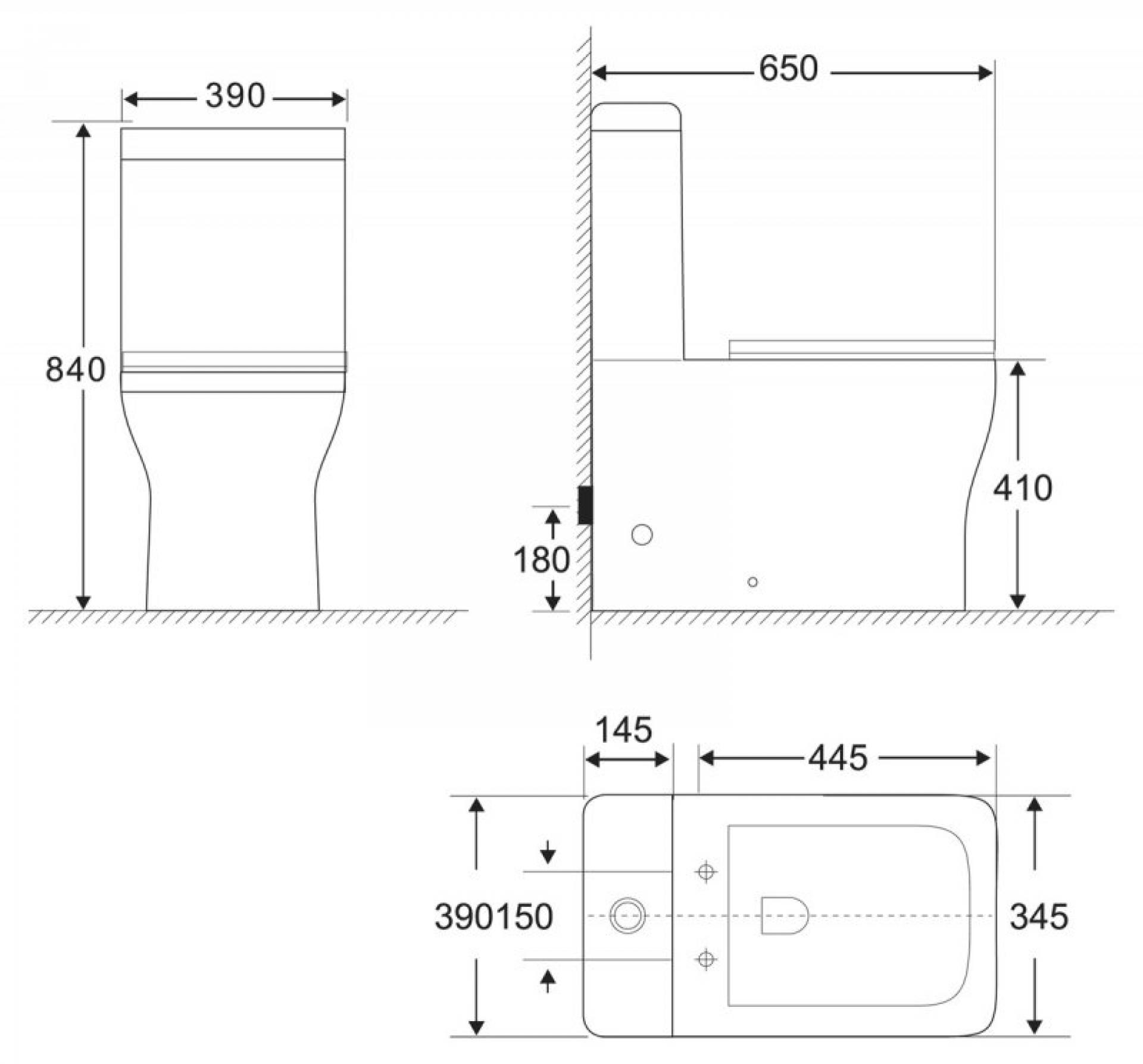 Бачок для унитаза BelBagno Romano BB248T подвод снизу бачка