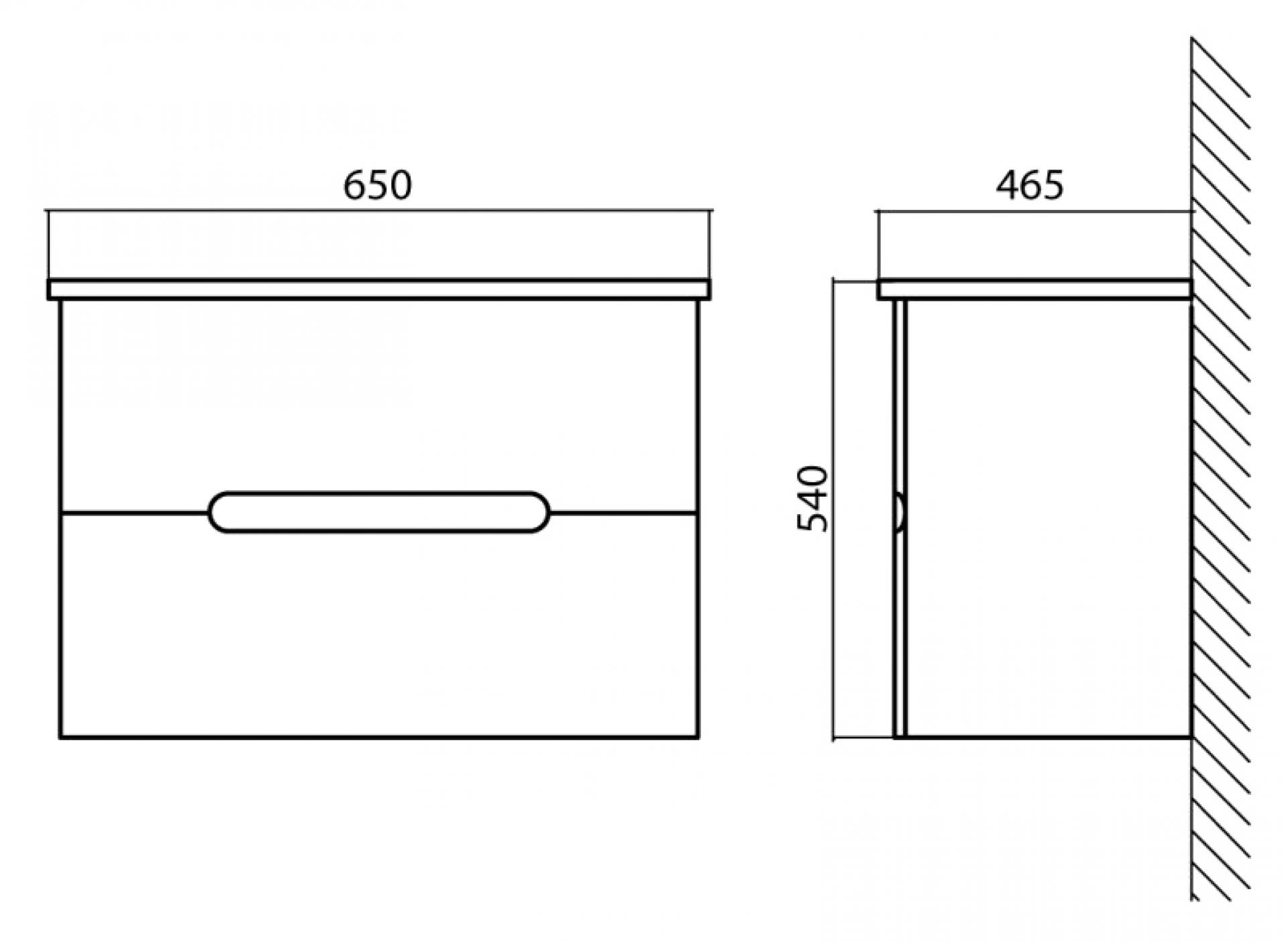 Мебель для ванной BelBagno Soft 65 bianco lucido