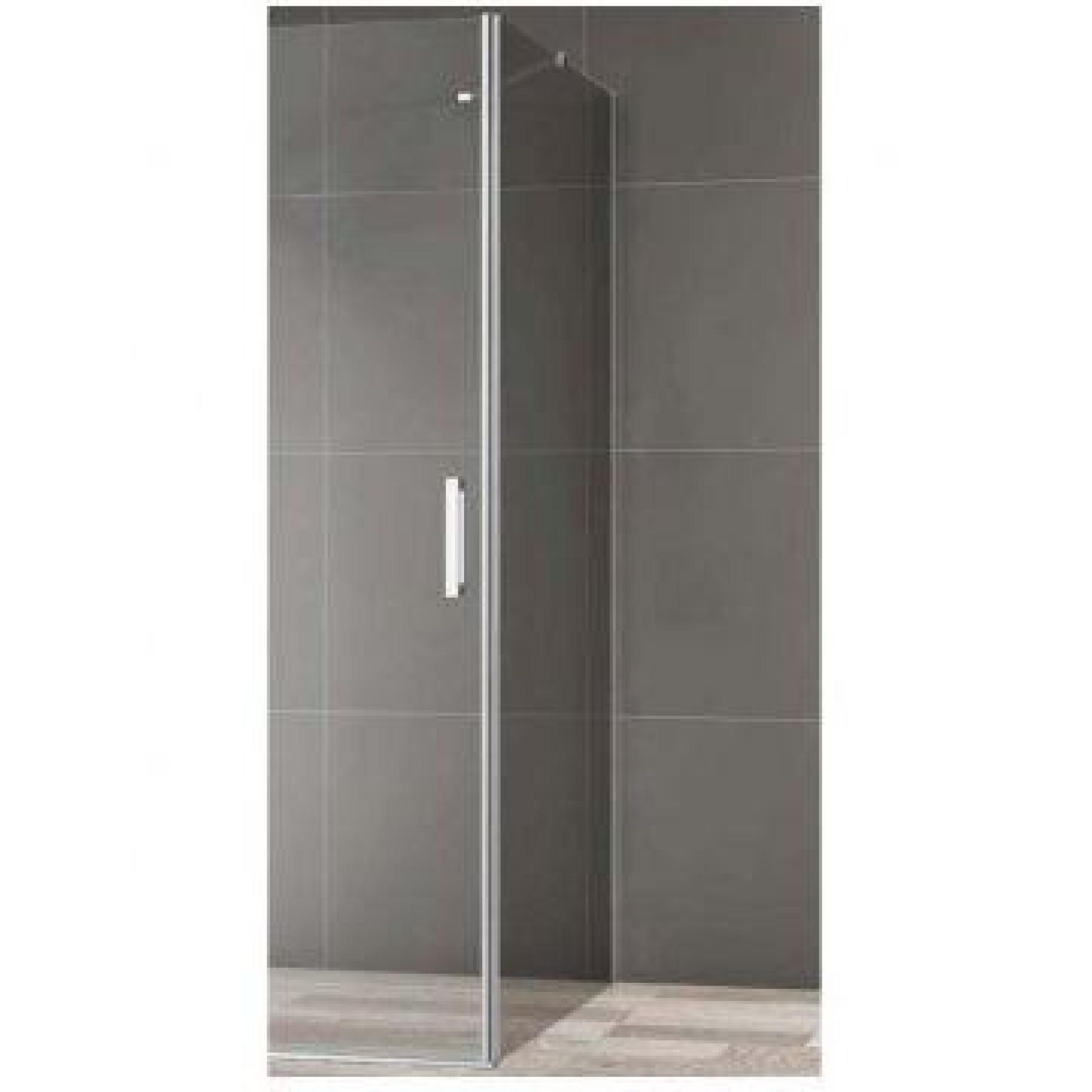 Перегородка душевая Cezares Bellagio 80 BELLAGIO-80-GL-FIX-C-GM стекло прозрачное