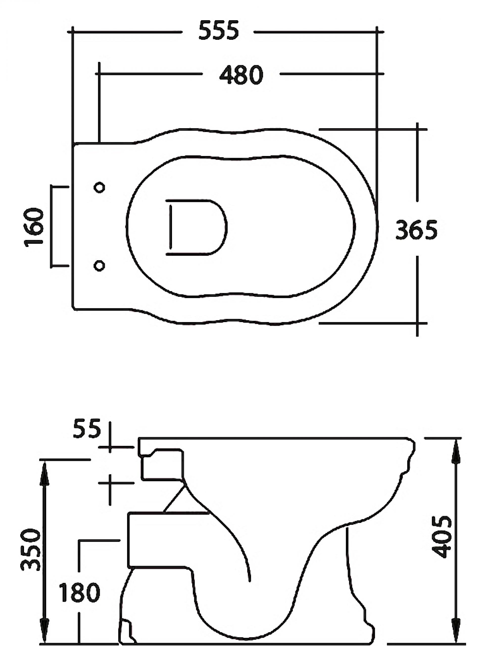 Унитаз приставной Cezares Royal Palace  CZR-011