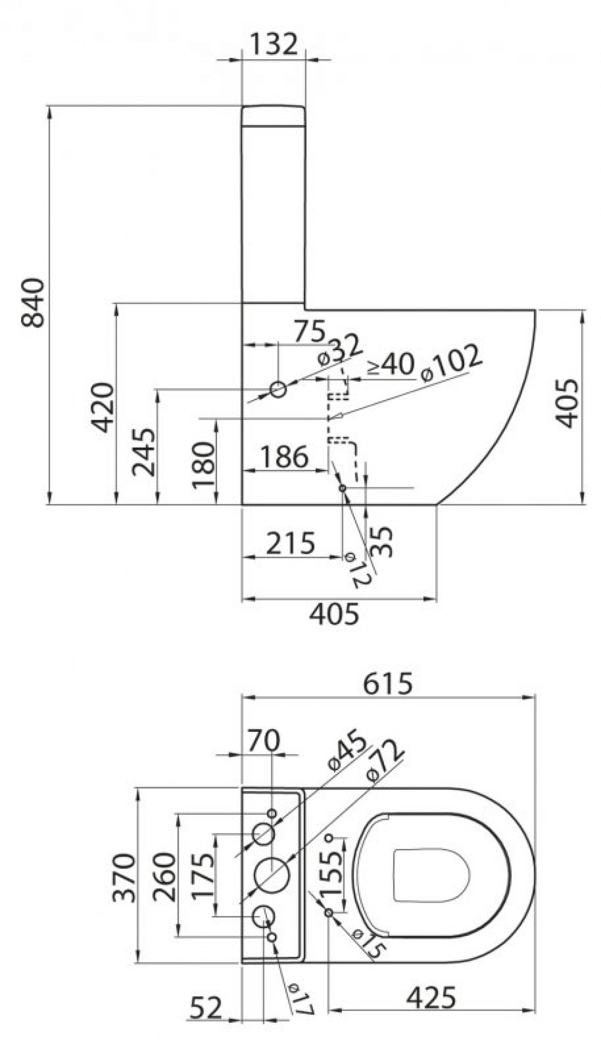 Бачок для унитаза BelBagno Sfera-r BB2141T подвод снизу бачка