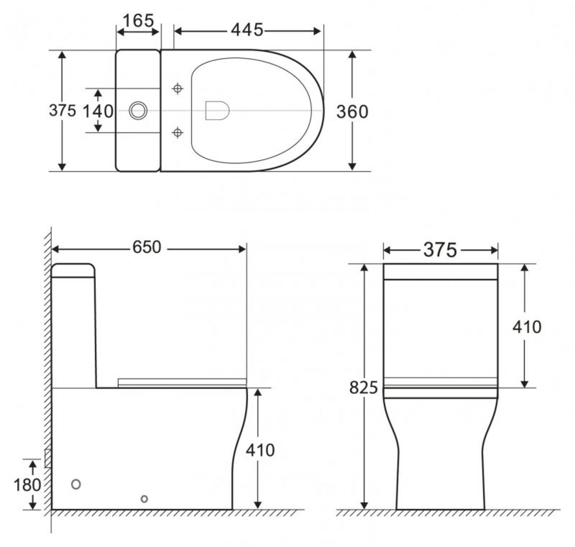 Бачок для унитаза BelBagno Ancona BB1224T подвод снизу бачка