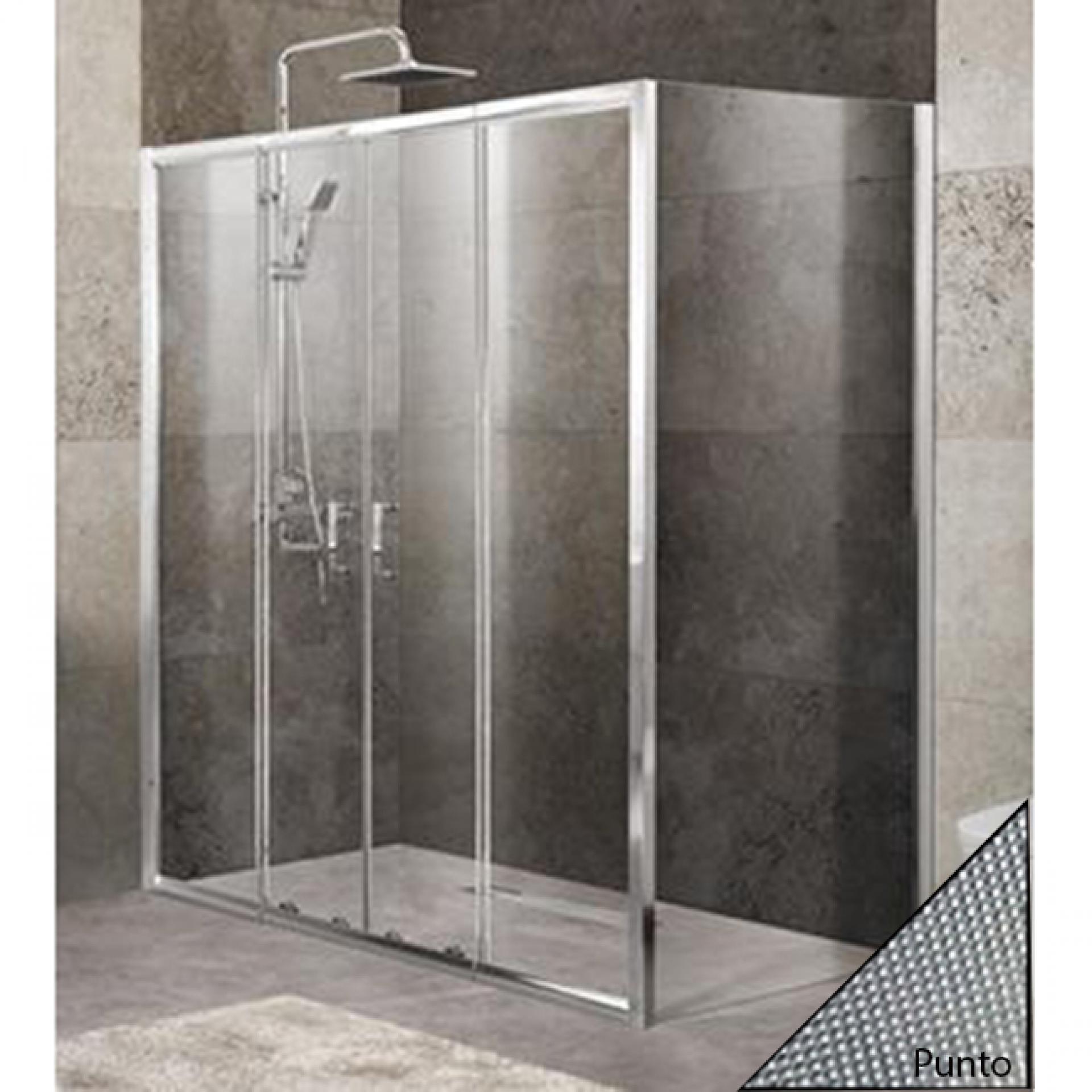 Душевой уголок BelBagno UNIQUE-AH-21-150/180-90-P-Cr стекло punto