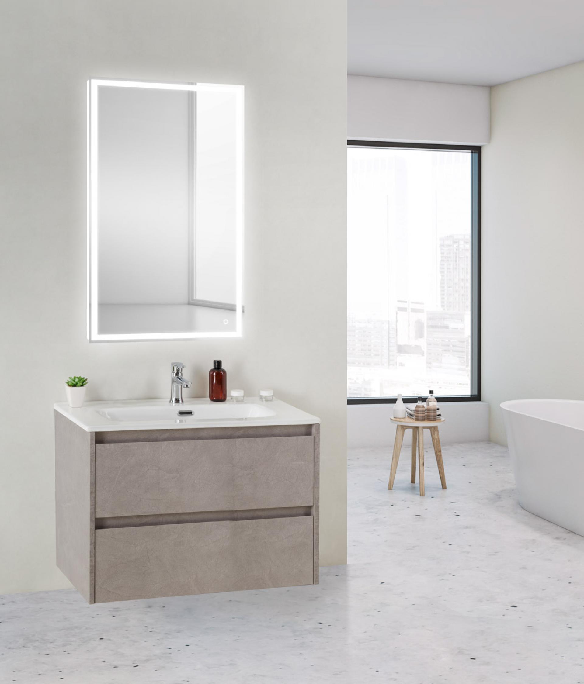 Тумба для комплекта BelBagno KRAFT 39-800/390-2C-SO-PG pietra grigio