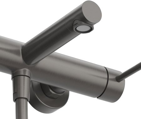 Смеситель для ванны с душем Cezares Relax RELAX-VD-GM оружейная сталь