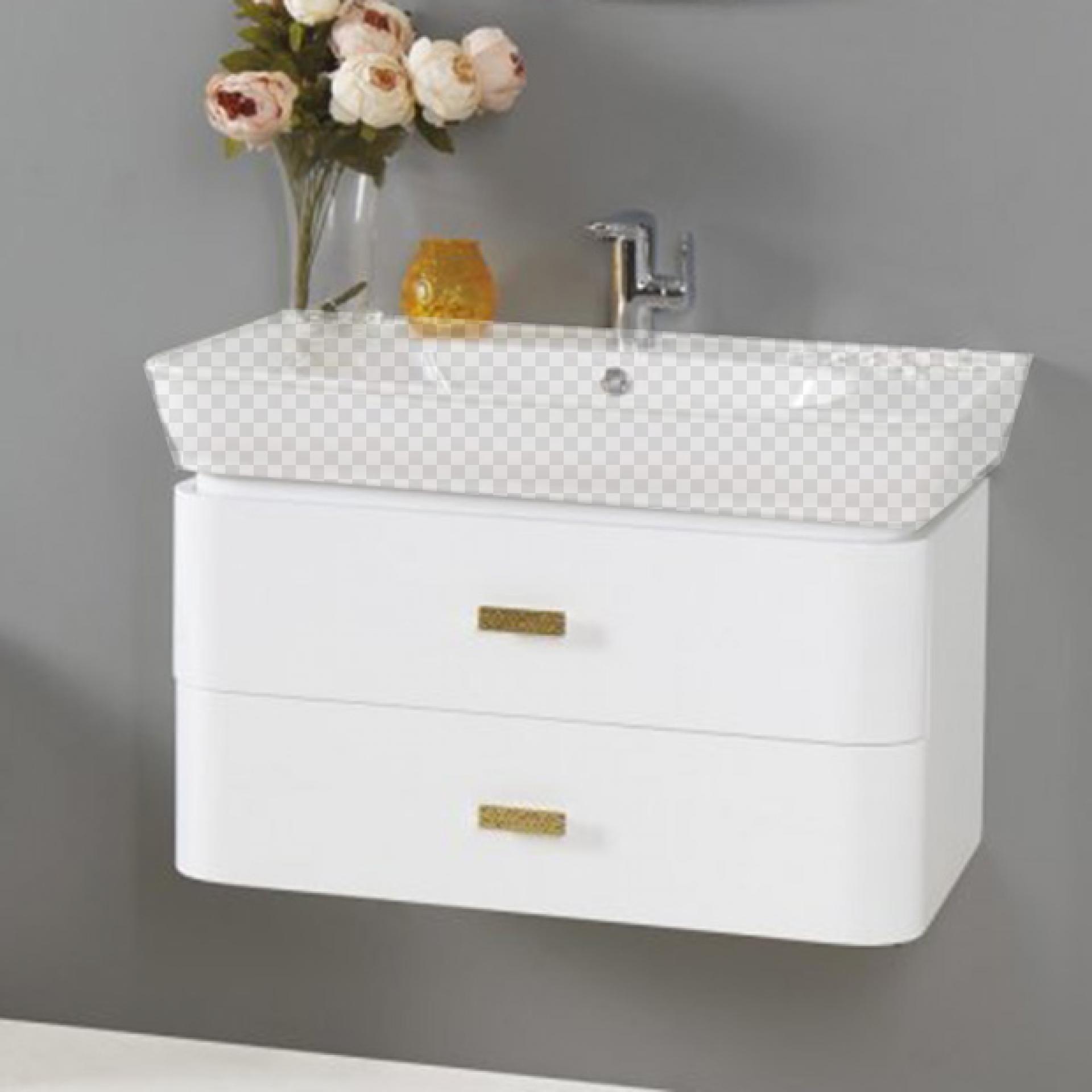 Тумба для комплекта BelBagno PRADO-800-2C-SO-BL bianco lucido