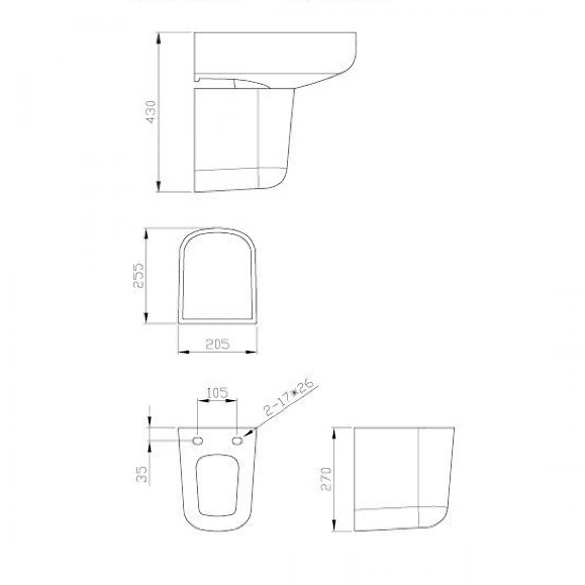 Полупьедестал BelBagno Vella BB8295PH