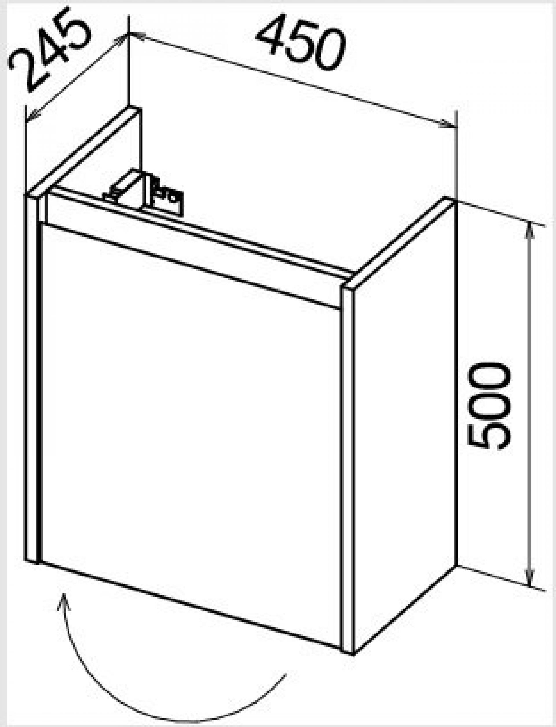 Тумба для комплекта BelBagno KRAFT MINI-450/250-1A-SO-PP-L pino pasadena