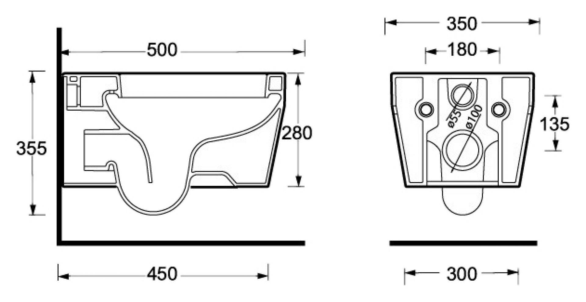 Унитаз подвесной BelBagno Alise BB540CH