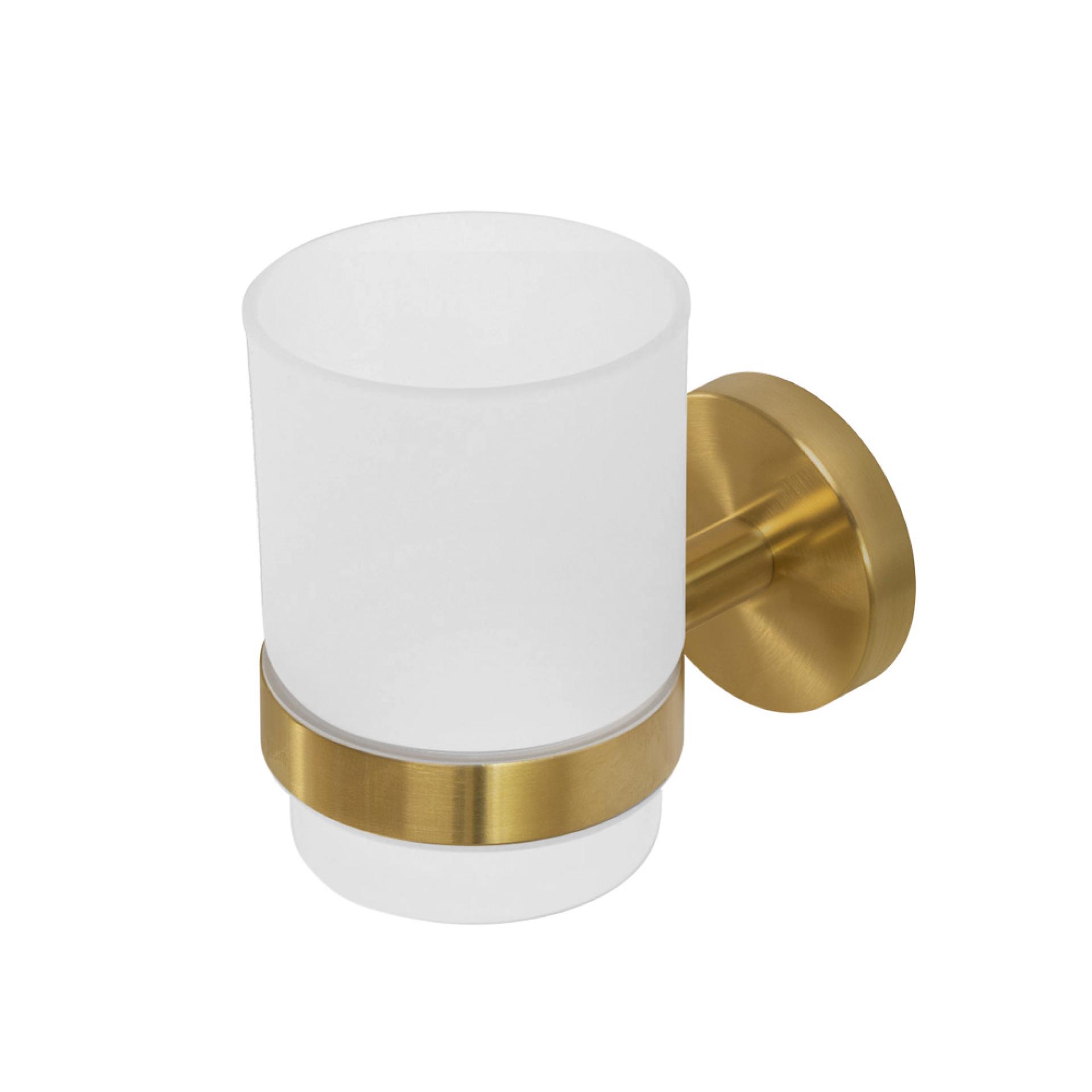 Стакан для зубных щеток Cezares Relax RELAX-TUMS-BORO брашированное золото