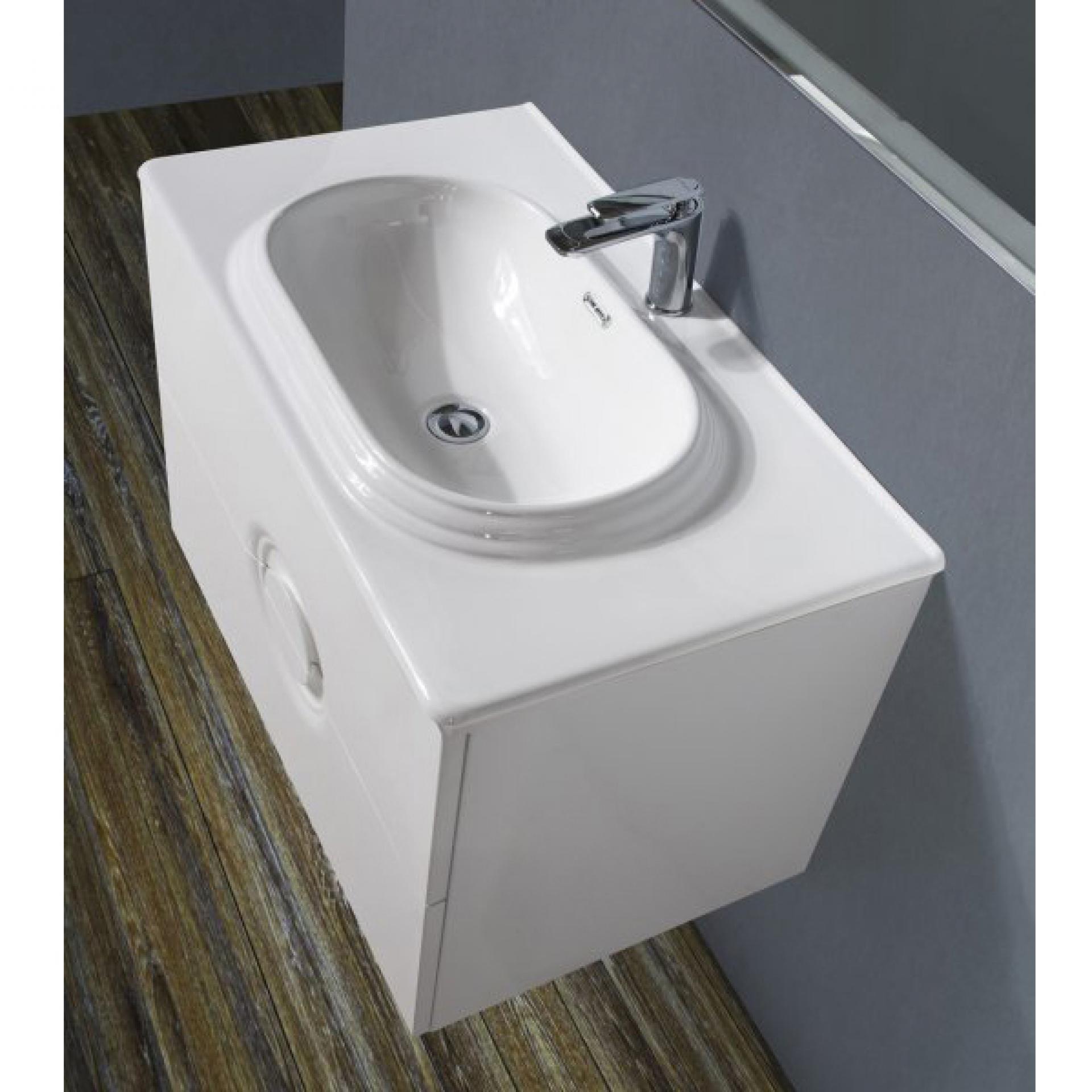 Тумба для комплекта BelBagno ONDA-N-800-2C-SO-BL bianco lucido