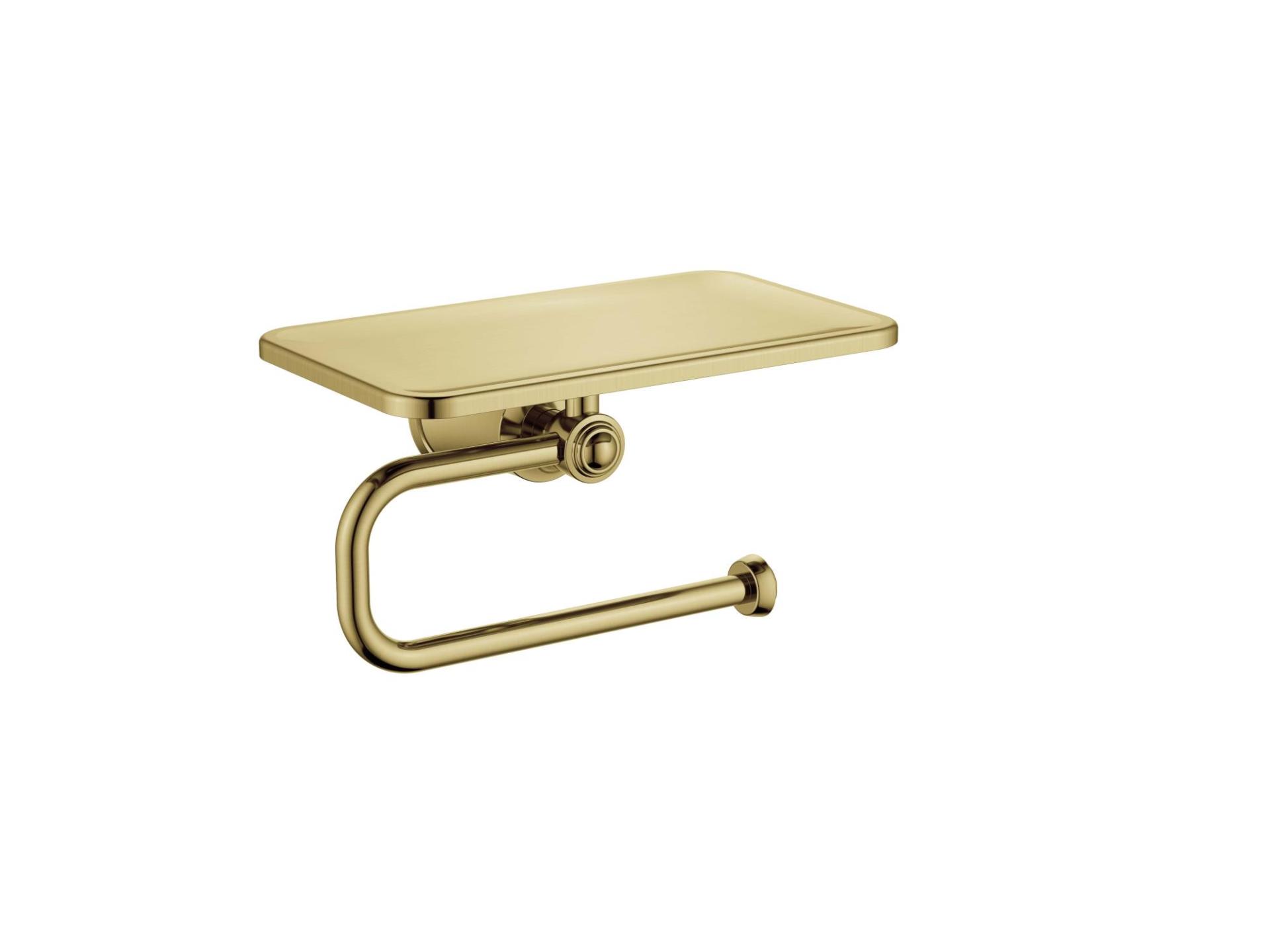 Держатель туалетной бумаги Cezares Liberty CZR-F-8989-BORO1 брашированное золото