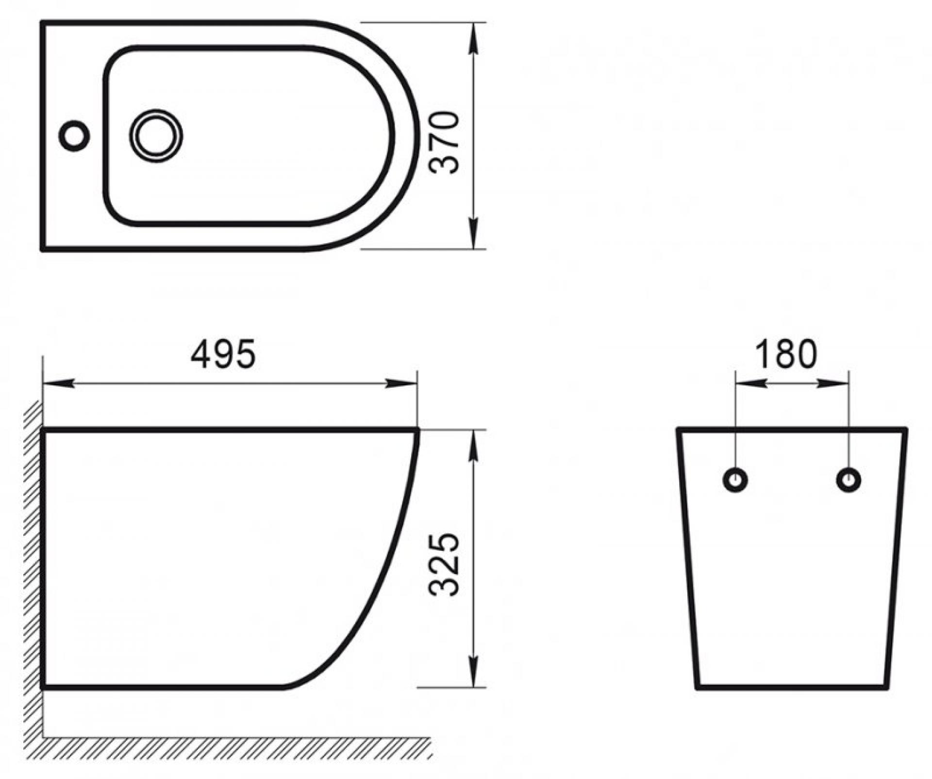 Подвесное биде BelBagno Sfera-R BB046BH