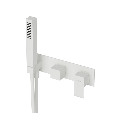 Смеситель для ванны с душем Cezares Porta PORTA-VDM2-BIO белый матовый