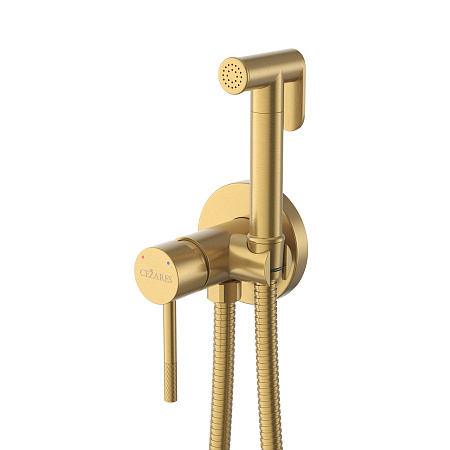 Гигиенический душ Cezares Relax RELAX-DIF-BORO со смесителем, брашированное золото