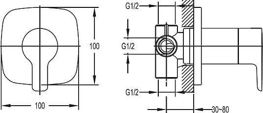 Переключатель потоков Cezares Tesoro F DEV3 01 на три потребителя