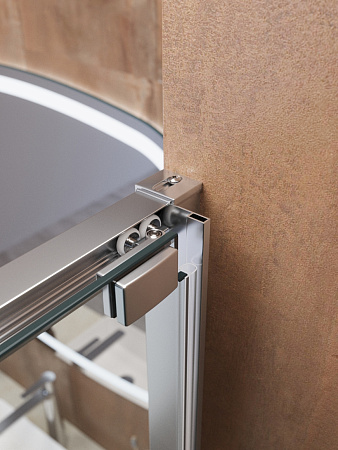 Душевая дверь в нишу 70x195 CEZARES LUX-B-FS-1 без поддона, профиль хром, стекло прозрачное