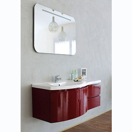 Тумба для комплекта BelBagno PROSPERO-1200-3C-SO-RB-LEFT rosso brilliante