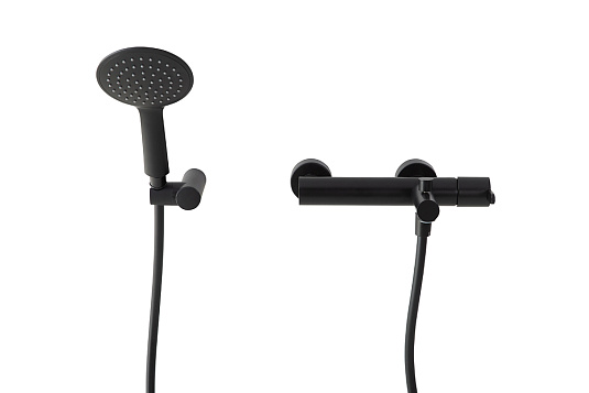 Смеситель для ванны с душем Cezares Leaf LEAF-VD-NOP черный матовый