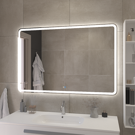 Зеркало Cezares 120х80 CZR-SPC-MC-1200-800-RGB-TCH с подсветкой