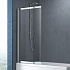 Шторка на ванну Cezares SLIDER-VF-11-90/150-C-Cr стекло прозрачное