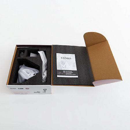 Смеситель для ванны с душем Cezares Liner LINER-VD-GM оружейная сталь