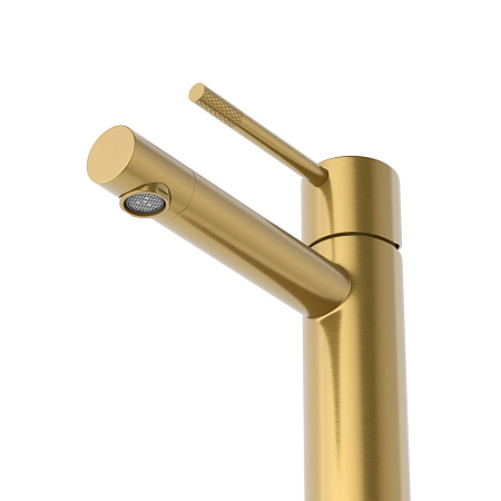 Смеситель для раковины Cezares Relax RELAX-LS2-BORO с донный клапаном, брашированное золото