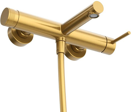 Смеситель для ванны с душем Cezares Relax RELAX-VD-BORO брашированное золото