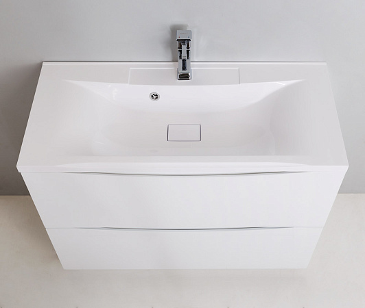 Тумба для комплекта BelBagno MARINO-600-2C-PIA-BL-P bianco lucido